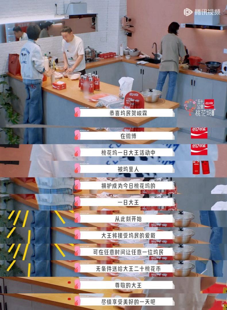 这下真给贺峻霖爽到了一日大王真给贺峻霖爽到了五十公里桃花坞6小贺竞选时就惦记烤肠