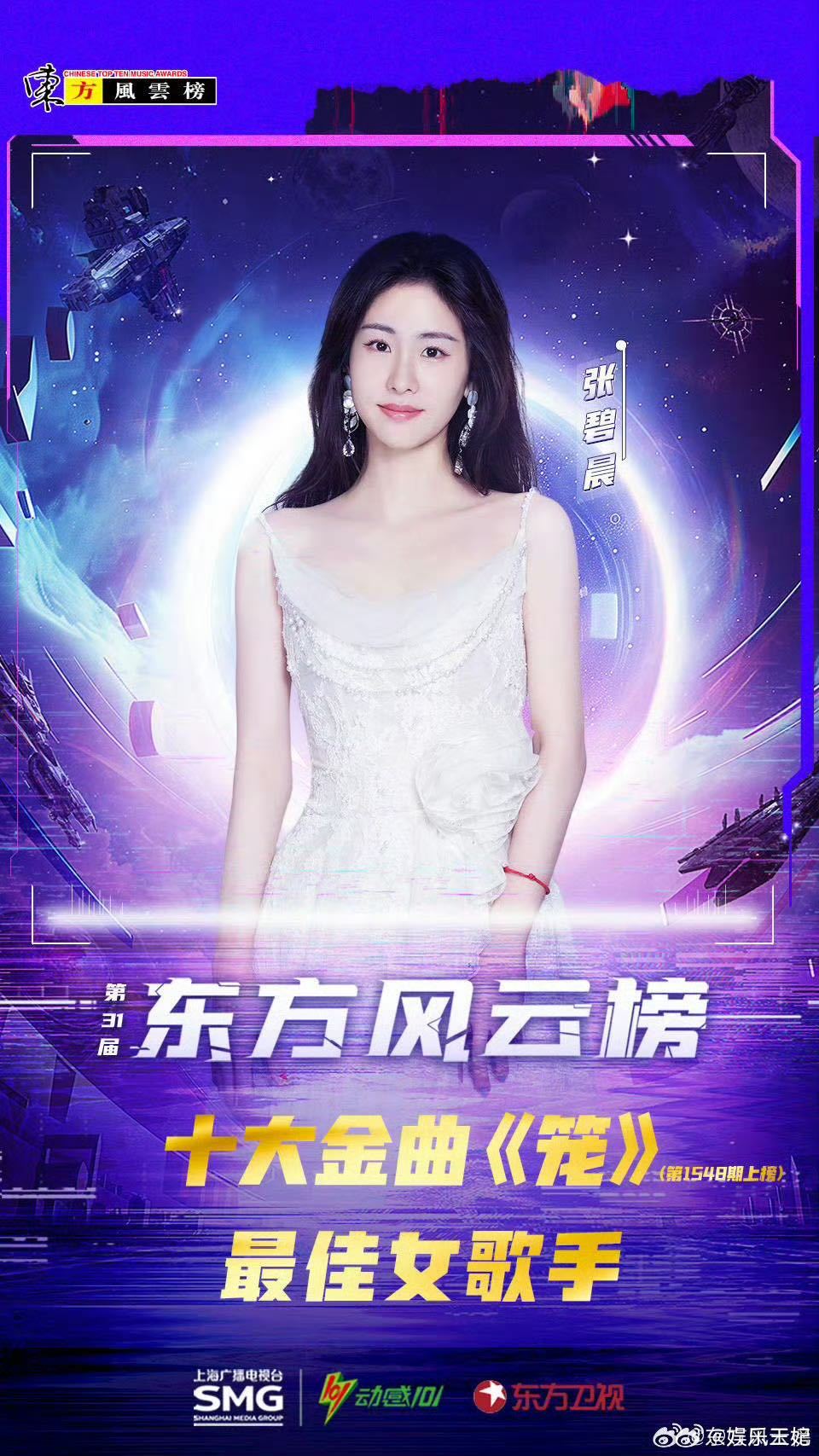 张碧晨最佳女歌手 张碧晨又唱逐玉主题曲 谁刷完直接设成单曲循环！张碧晨三度拿下东