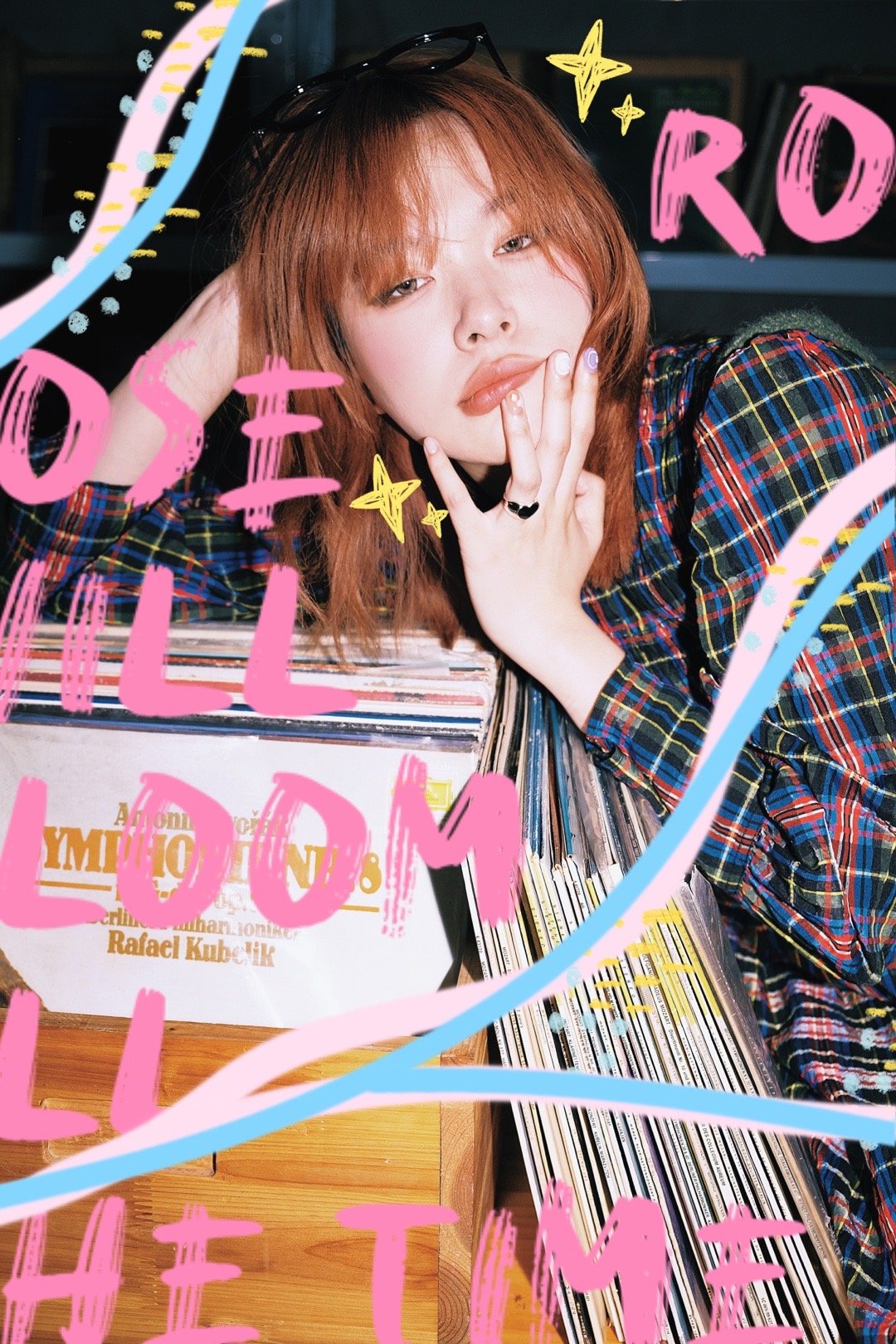 我爱涂鸦 美图秀秀这个贴纸不错像专辑封面 ​​​