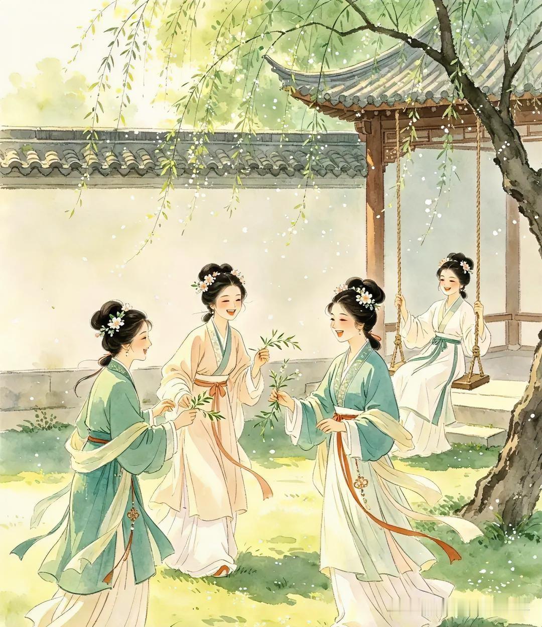 上联：明朝斗草扰春梦
下联：有请雅士[玫瑰][玫瑰][玫瑰]