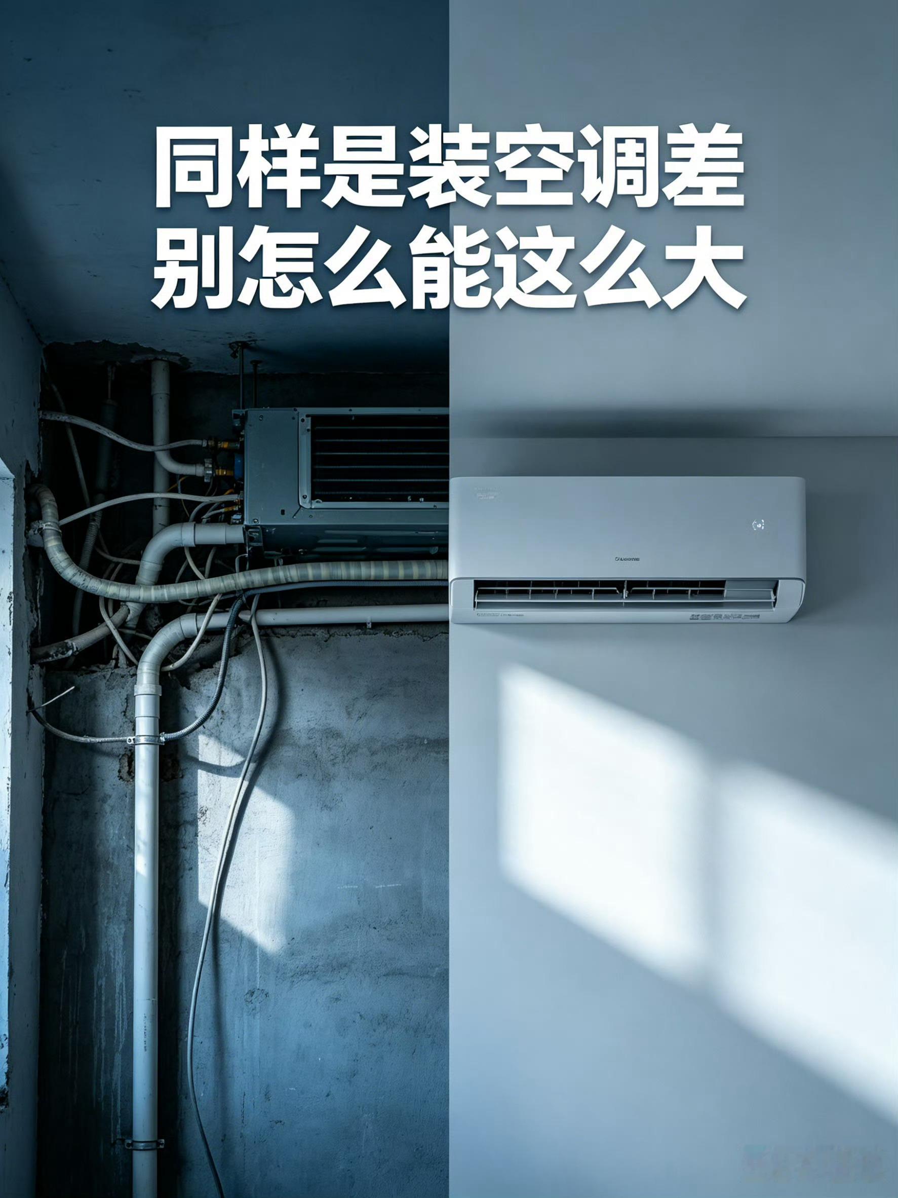 同样是装空调差别怎么能这么大真心劝所有人：别只纠结空调品牌参数！老话真的没错，三