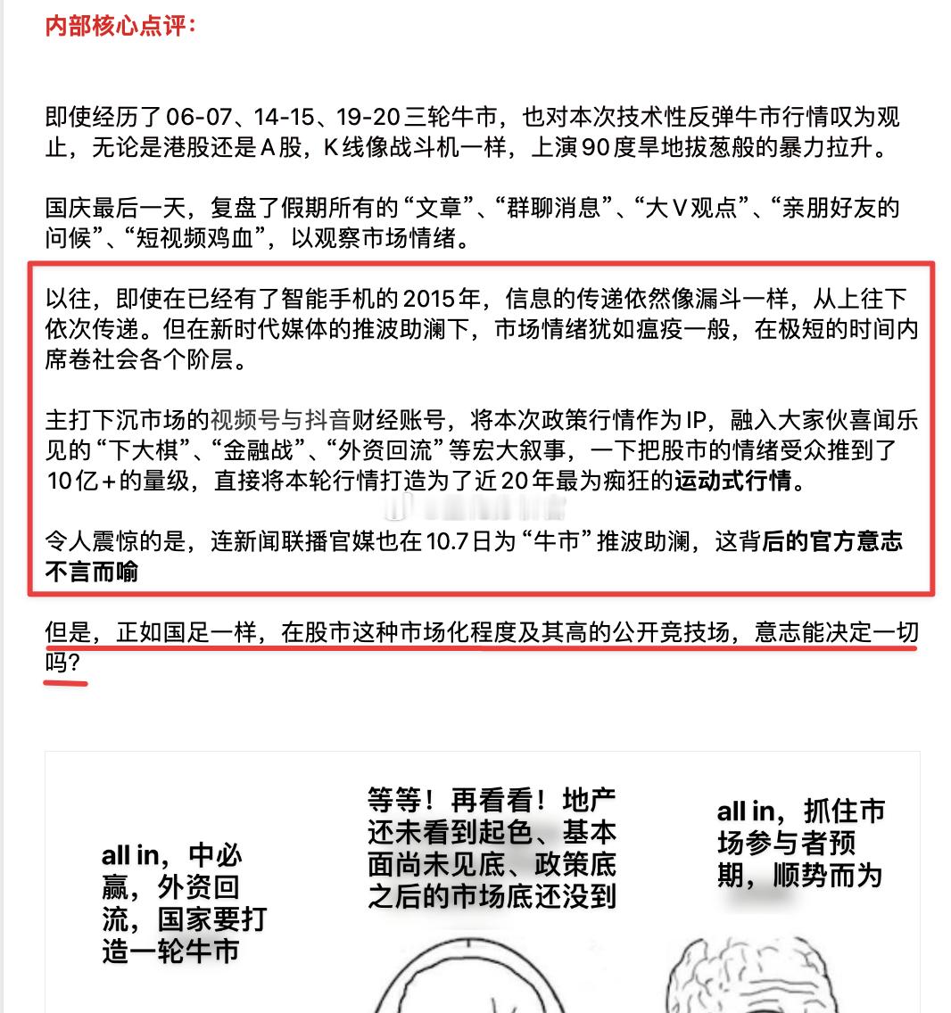 上上周前瞻点评周报内容解锁———这是国庆假期最后一天的前瞻预测，也是之所以10.