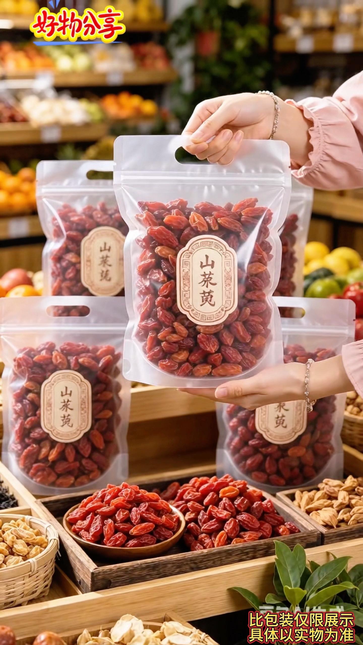 家人们！这个山茱萸一定要收好！果肉肥厚饱满，颜色红润，无杂碎，品质看得...
