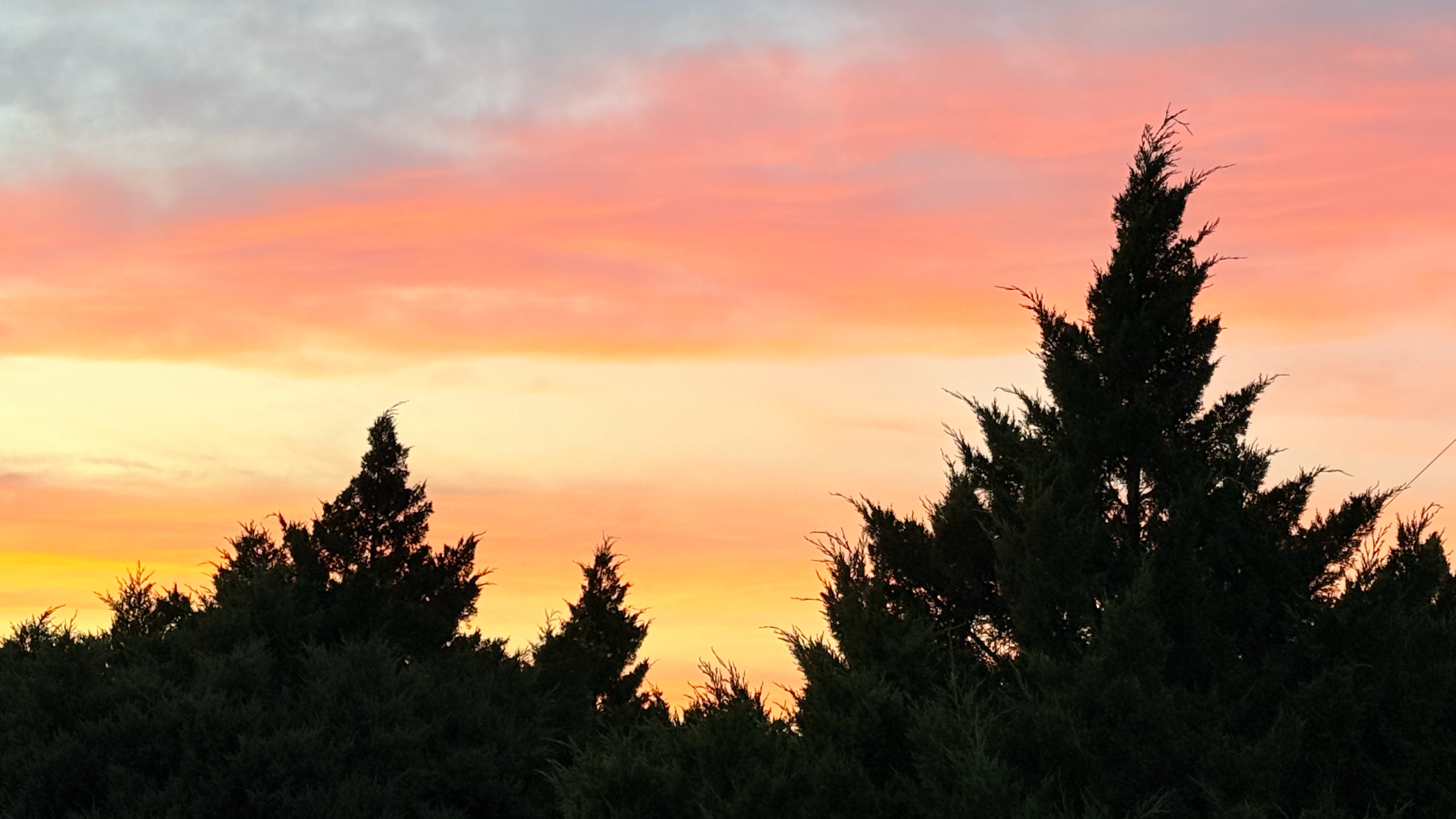 2026年6月22日的夕阳余晖。 