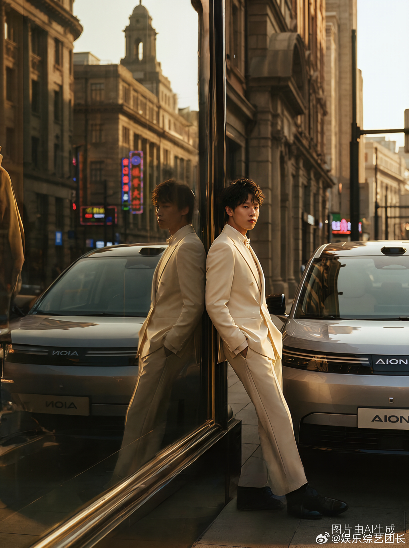 这组 AI 共创直接把贵公子松弛感焊在我小远将军身上了🕶️- 林高远 搭配 A