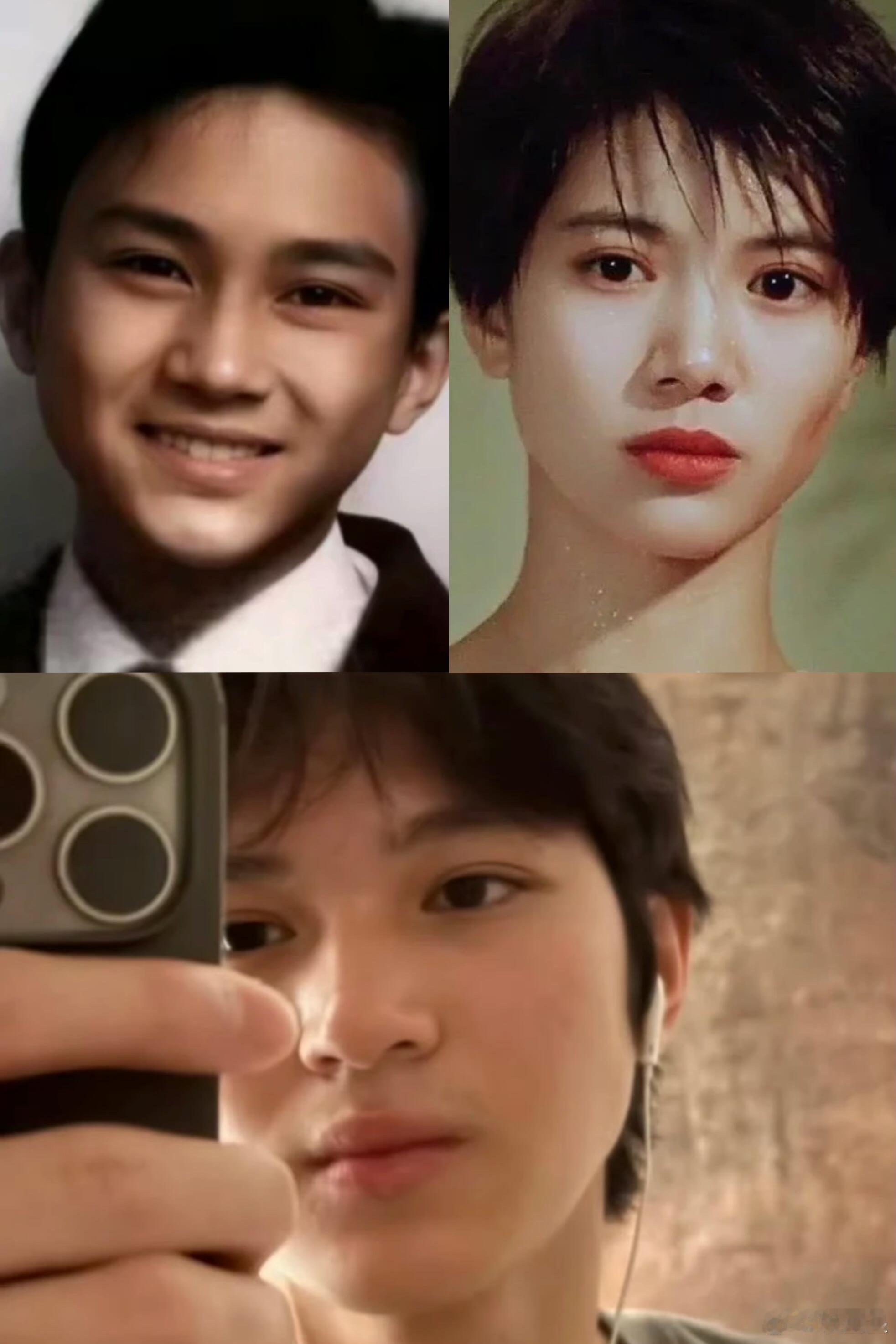 对基因起了敬意….不愧是张智霖袁咏仪的儿子越长越帅！尤其更像爸妈年轻时的样子，感