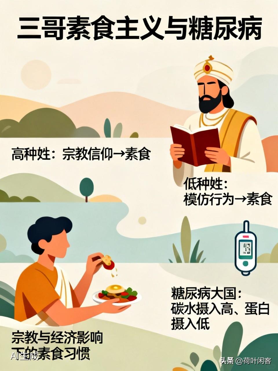 三哥都是素食主义者
说三哥全部是素食主义者，有点绝对。但三哥是全世界素食比例最高