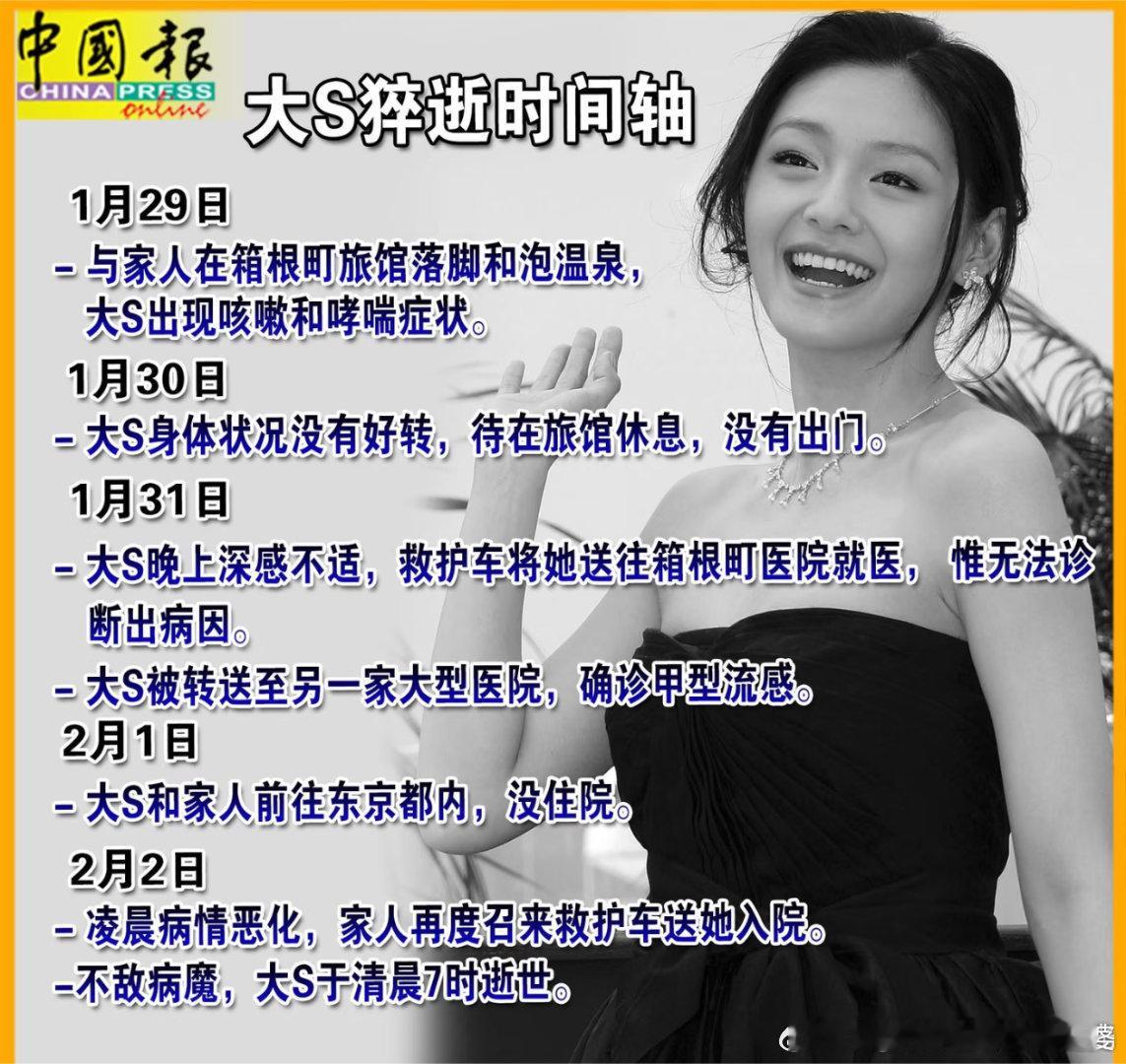 大S温泉泡汤成病情恶化的关键原因1月31日已经经过换了两家医院后确诊甲流。一个有