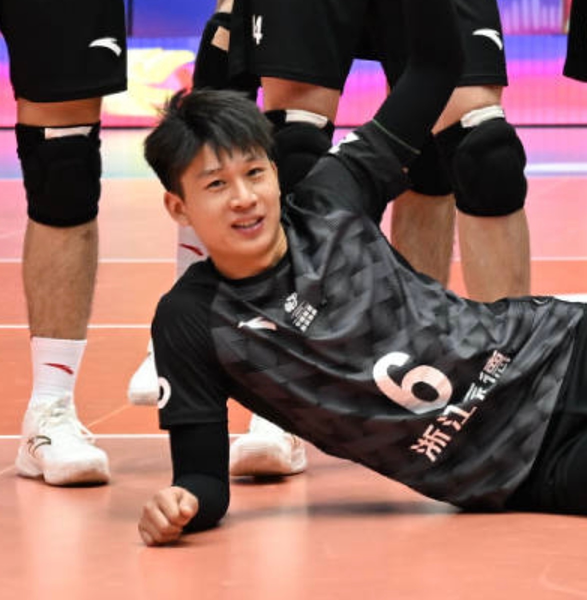 【浙江男排Face 3战术】6号自由人王森炳、7号副攻史泰尔和8号二传陈磊炀，三