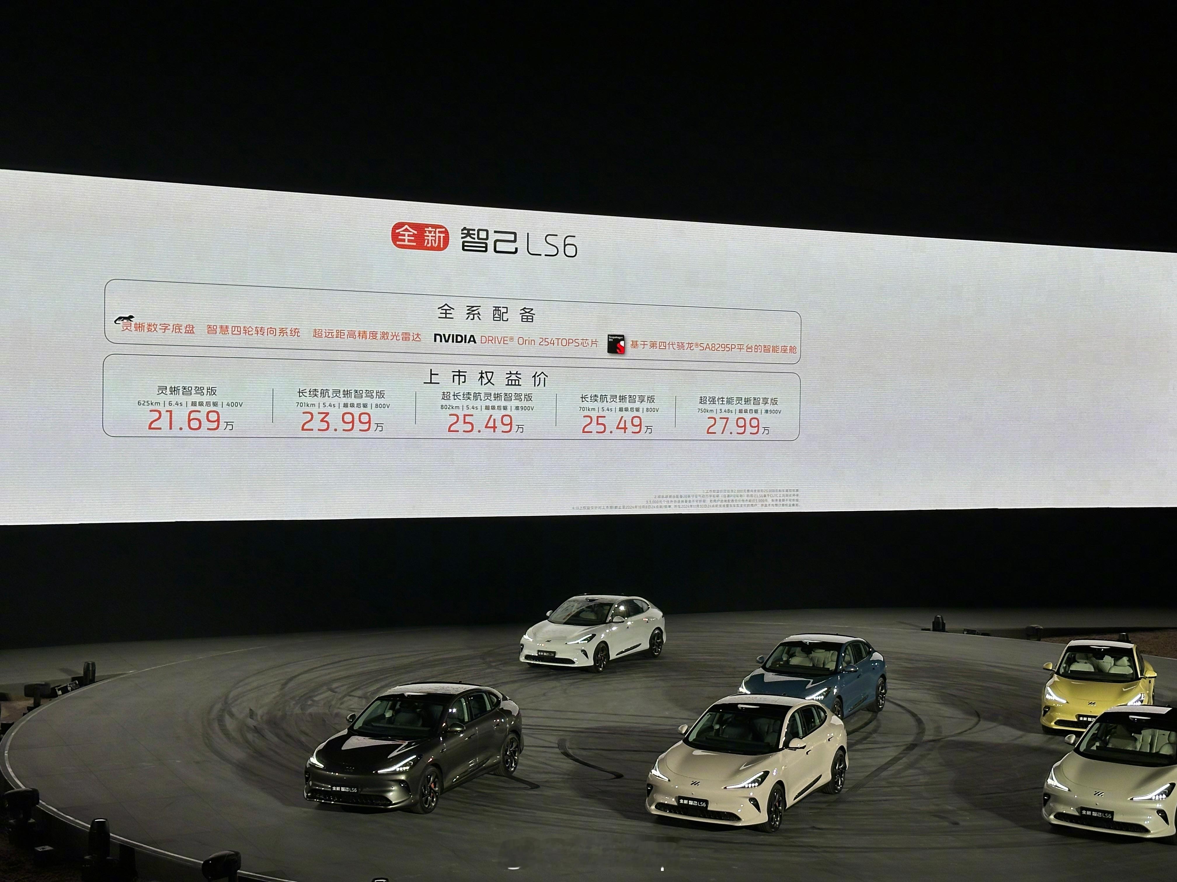 全新智己LS6售价来了，权益价21.69-27.99万元。老车主享一万元购车减免
