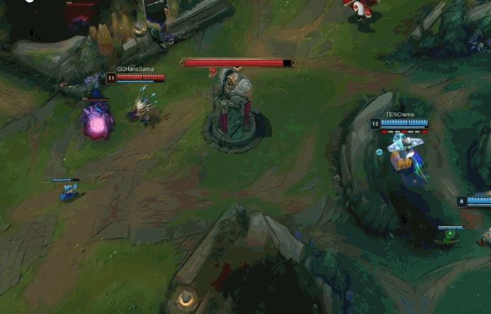 13分钟G2大嘴6个头，23分钟10个头，跟本玩不了，20分钟落后一万，给TES