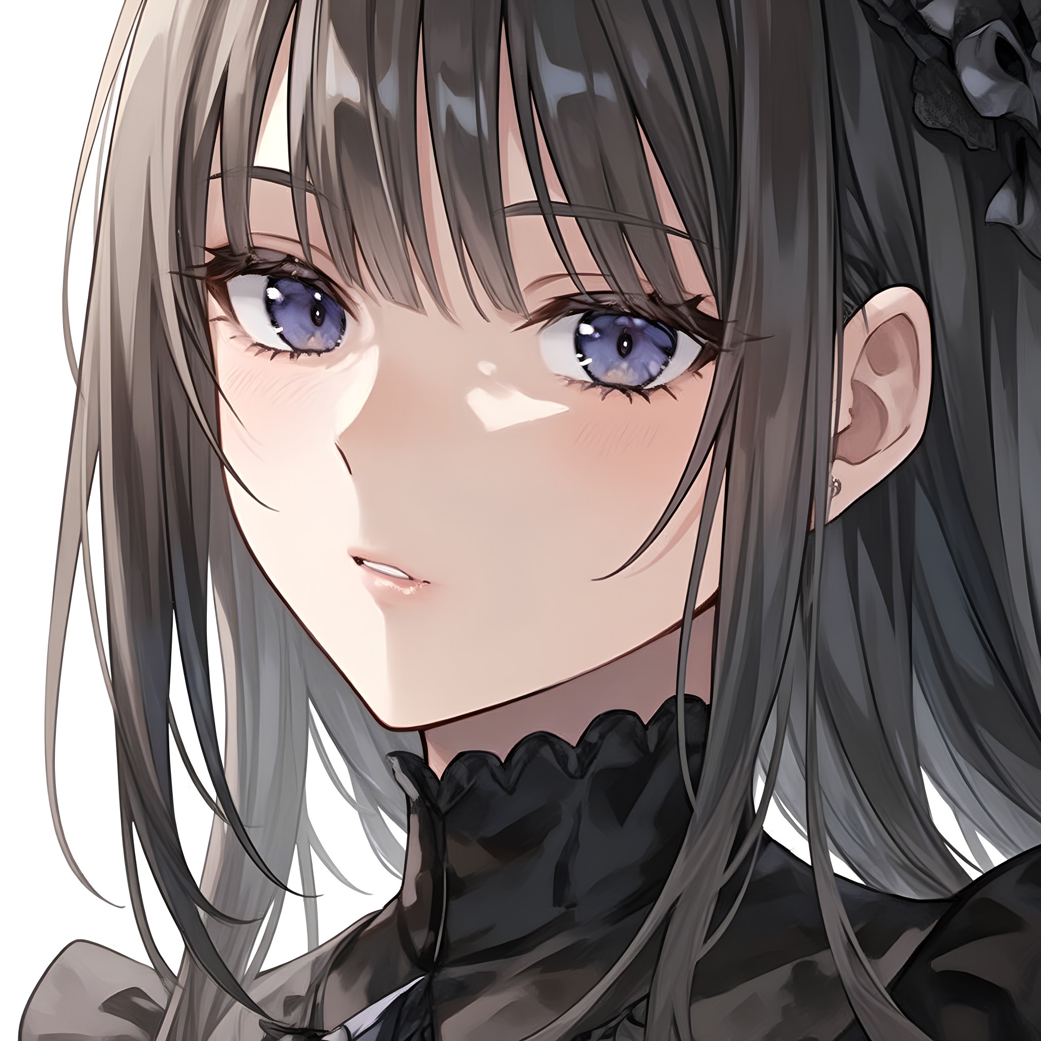 少女心卡通哥特风黑白色壁纸头像壁纸分享 | 搞笑头像分享｜动漫壁纸分享｜动漫头像