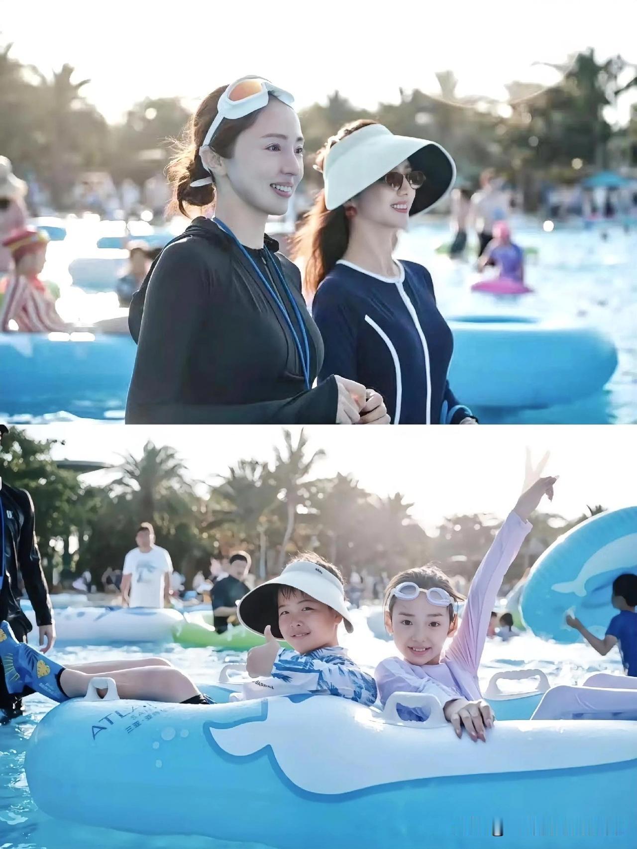 发现一个有意思的事儿。
只要佟丽娅和董璇一起出游，

不管去哪儿，不管多少人一起