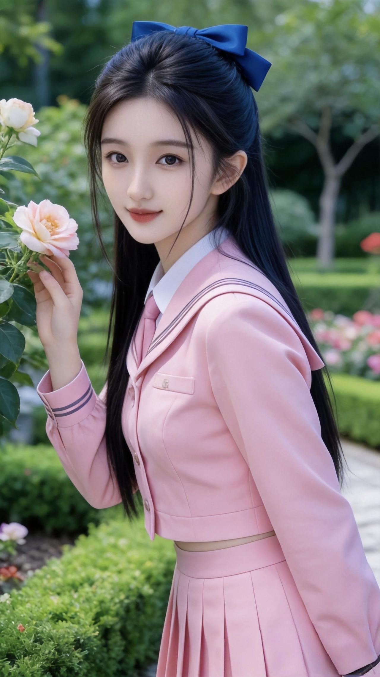 清纯甜美的样子漂亮吗