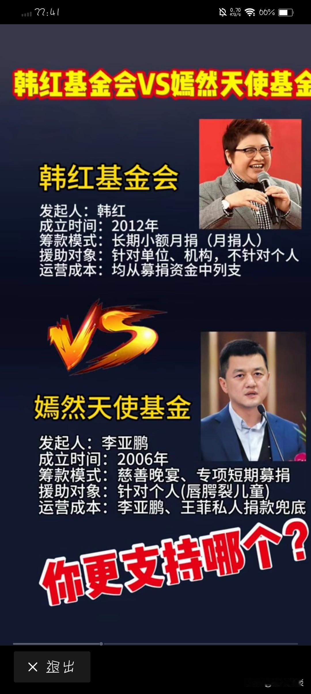这也可以比？都是搞慈善的，踩一个，捧一个，这不太地道了。当然，慈善事业的形式有多