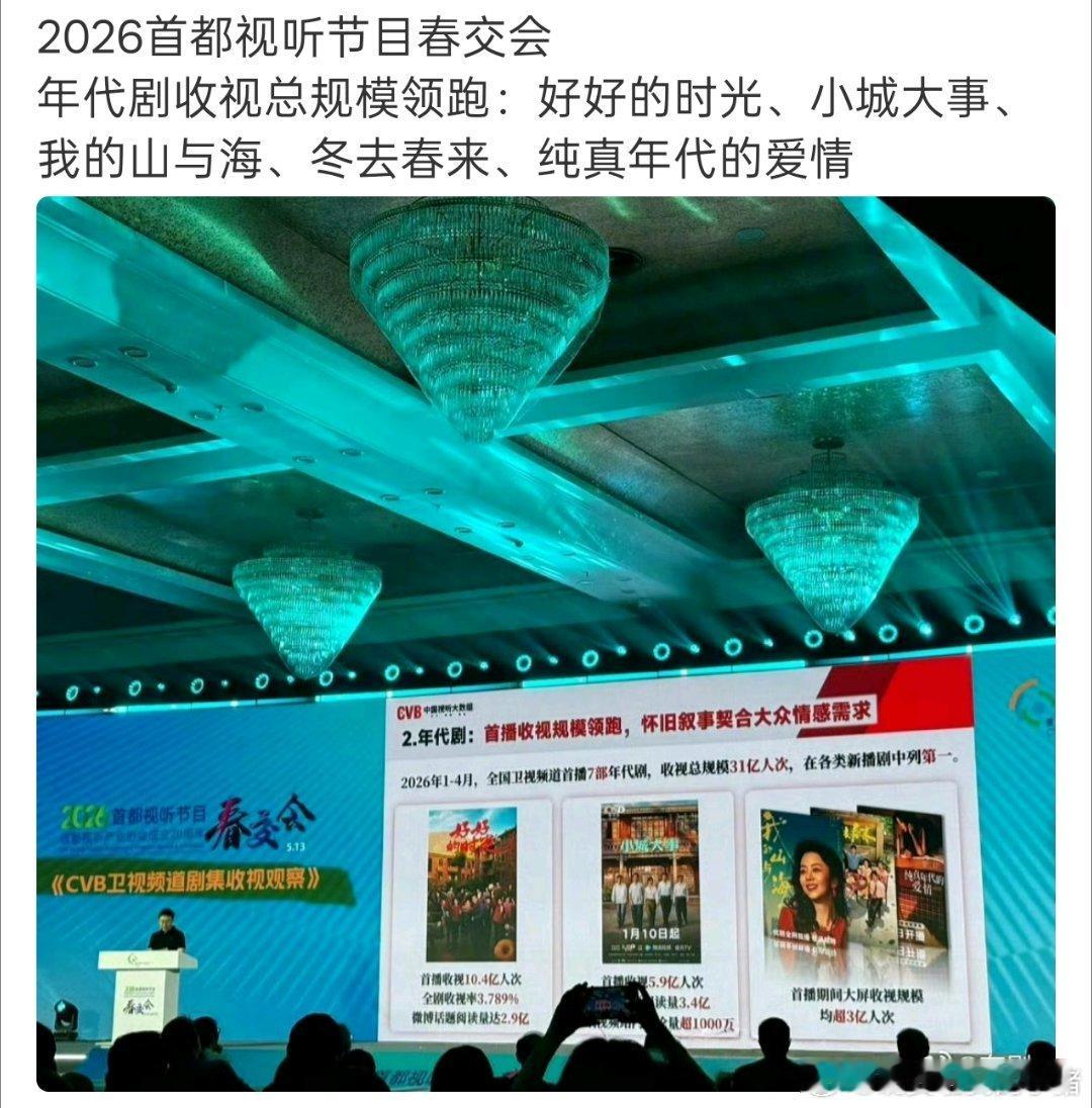 陈飞宇纯真年代的爱情亮相首都春交会，年代剧收视率总规模领跑 