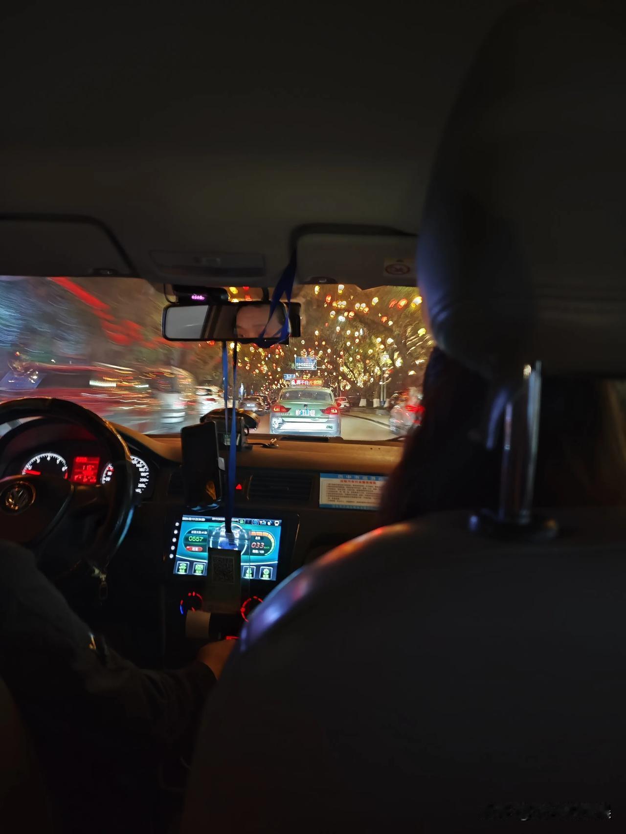 每年这条街都漂亮
写满福字的灯笼高高挂在树上
何颜色各类，很是漂亮