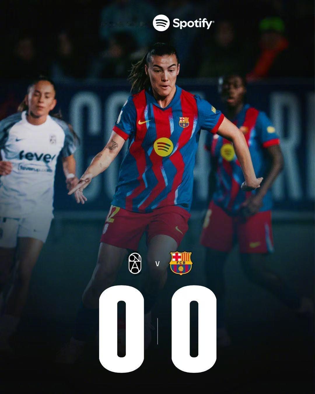 红蓝倩影🏆王后杯半决赛首回合，巴萨女足客场对阵巴达洛纳女足。尽管红蓝军团在控球