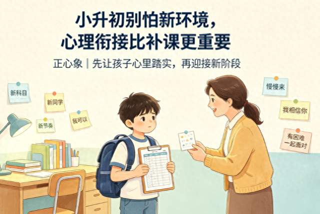 小升初别怕新环境，心理衔接比补课更重要🎒