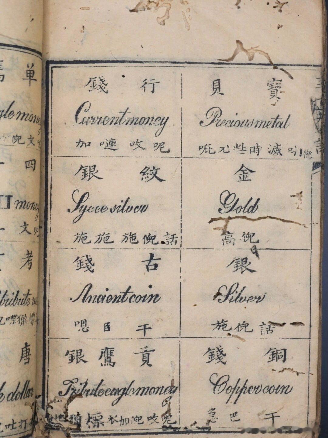1855年，清代咸豐五年的《華英通語》，開港通商時中國人學習英語用的單字書！ 