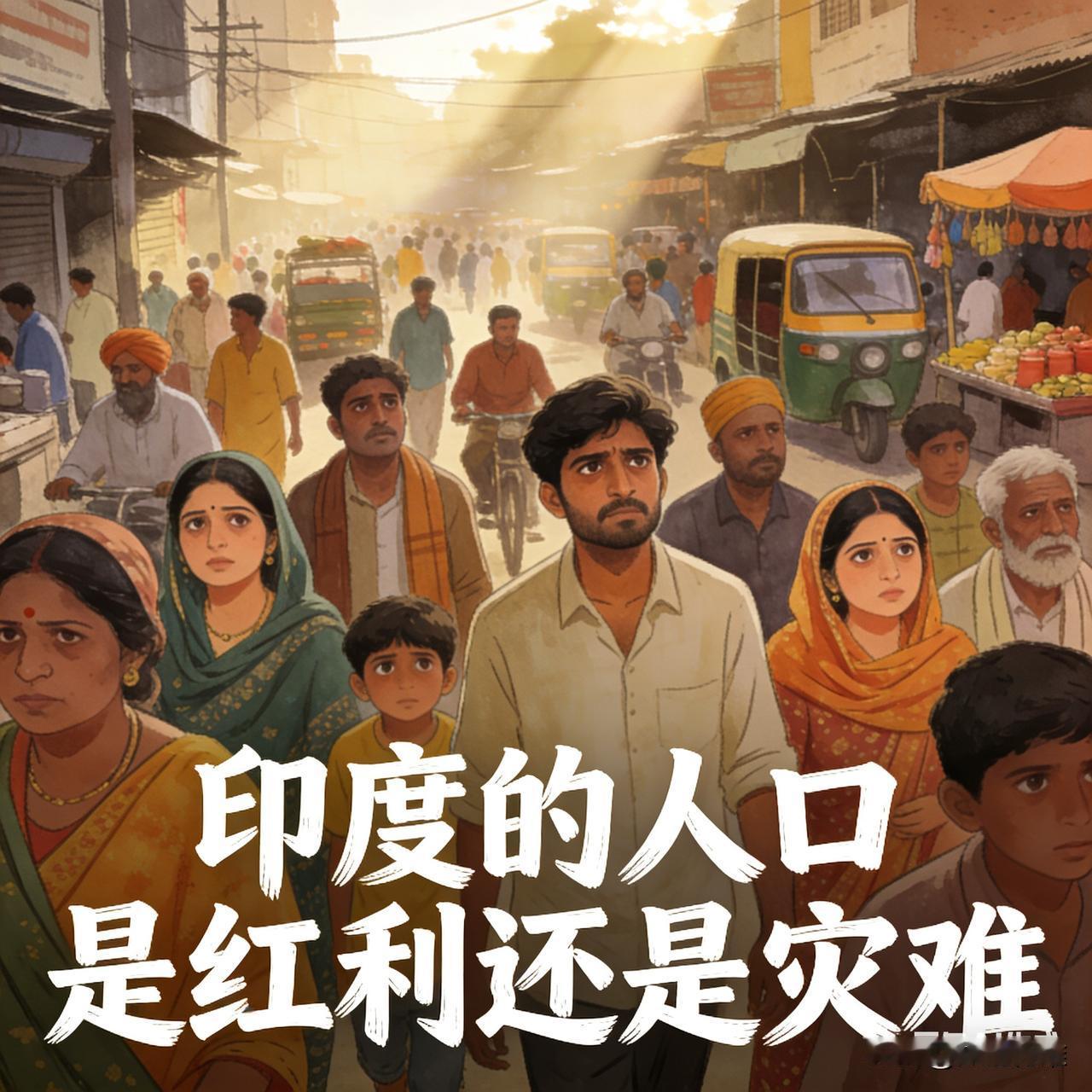 印度的人口既是潜在的巨大红利，也暗藏沦为社会灾难的风险，最终走向何方，取决于能否