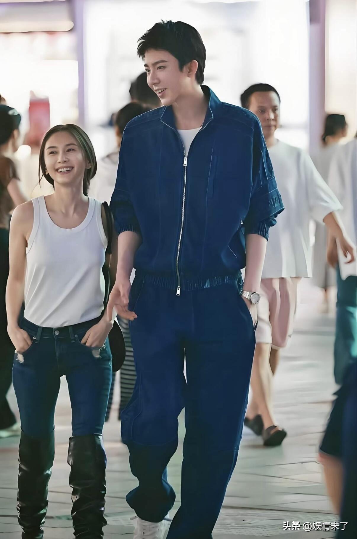 王子文和刘宇宁同框，身高相差30cm，让我想到了小时候的流行家具“高低柜”[呲牙