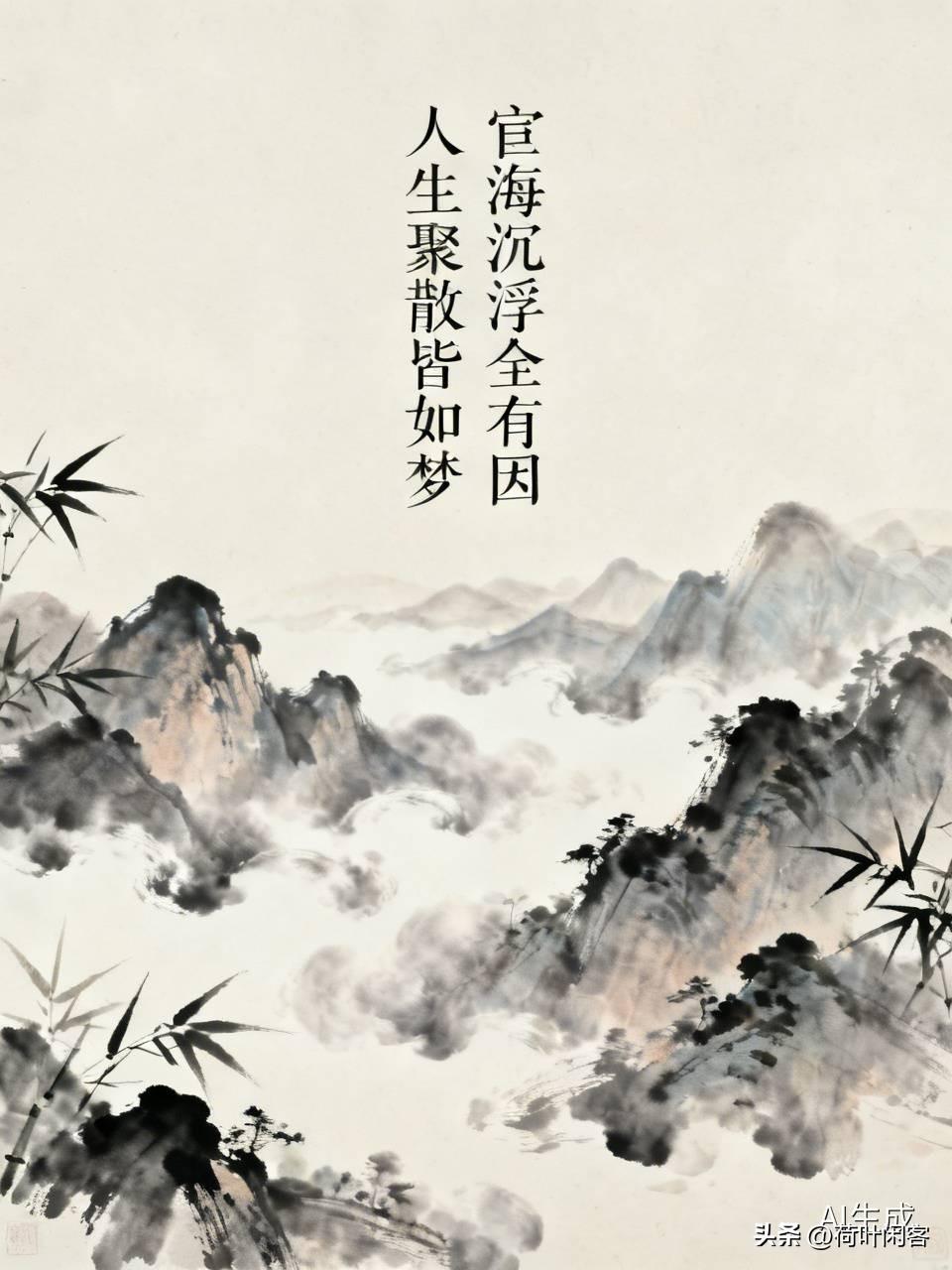上联:人生聚散皆如梦;
下联:宦海沉浮全有因。
    
 友友请留下下联 友友