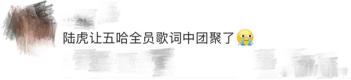 陆虎让五哈全员歌词中团聚了 被陆虎的神仙操作感动到！《哈哈哈哈哈》收官夜，他带着