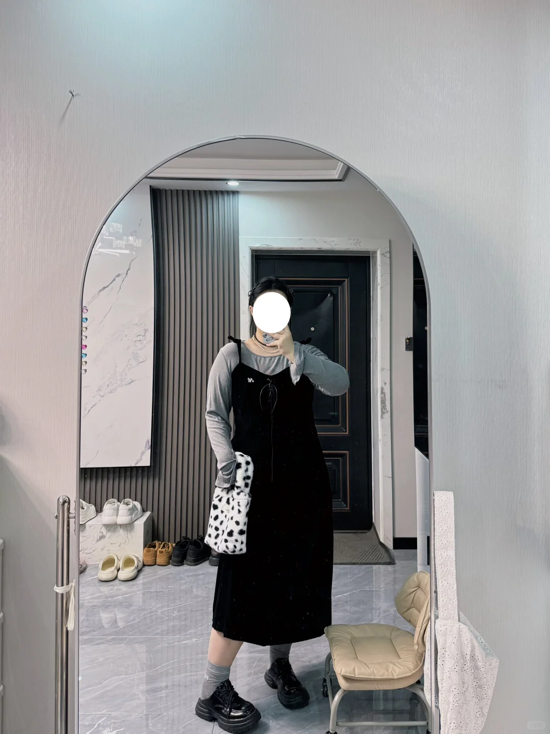 164 190斤｜早秋漂亮小裙子好显瘦呀～ 🦫