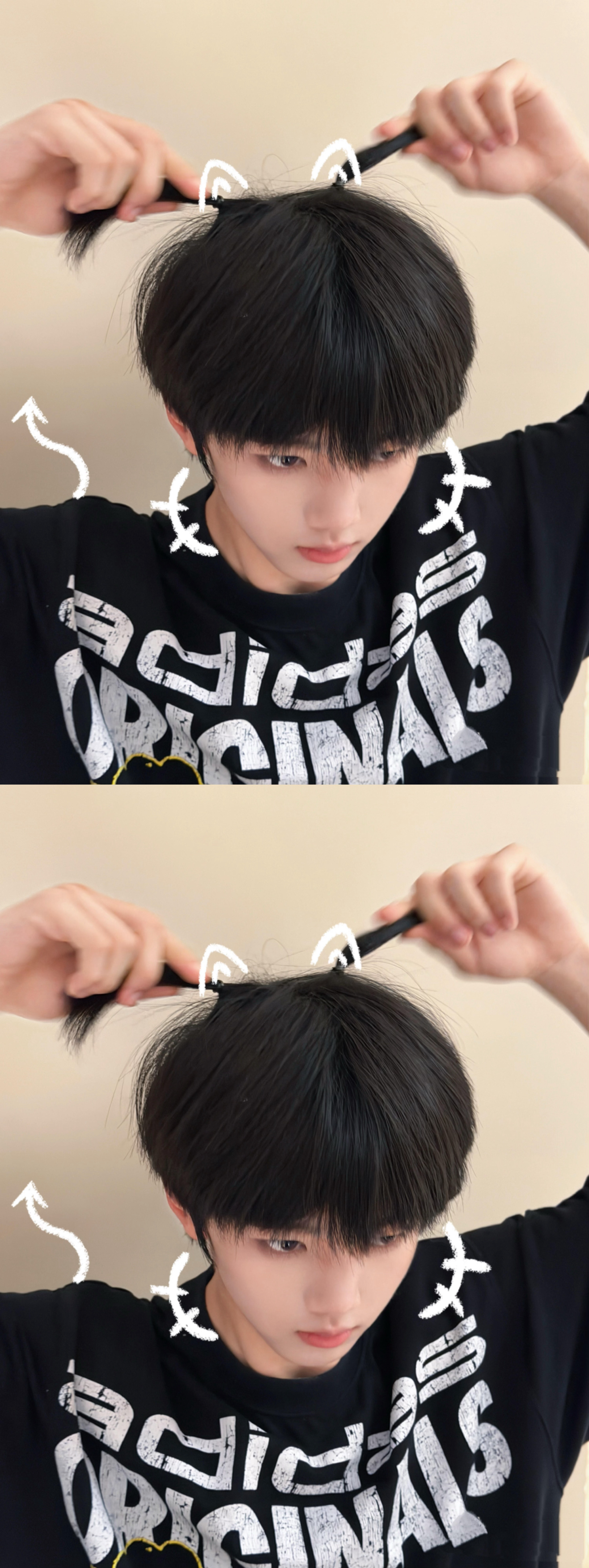 张函瑞苹果头上扎两个小啾啾 小猫张函突然出现 苹果头上扎了两个小啾啾 心都萌化了