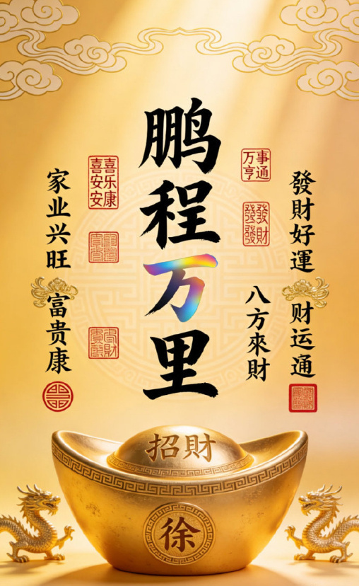 财运旺旺，一旺三年鹏程万里🌈🌈🌈 