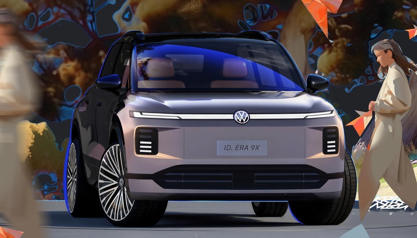 大众ID.ERA 9X 设计手稿曝光有一丝插画风汽车设计新车