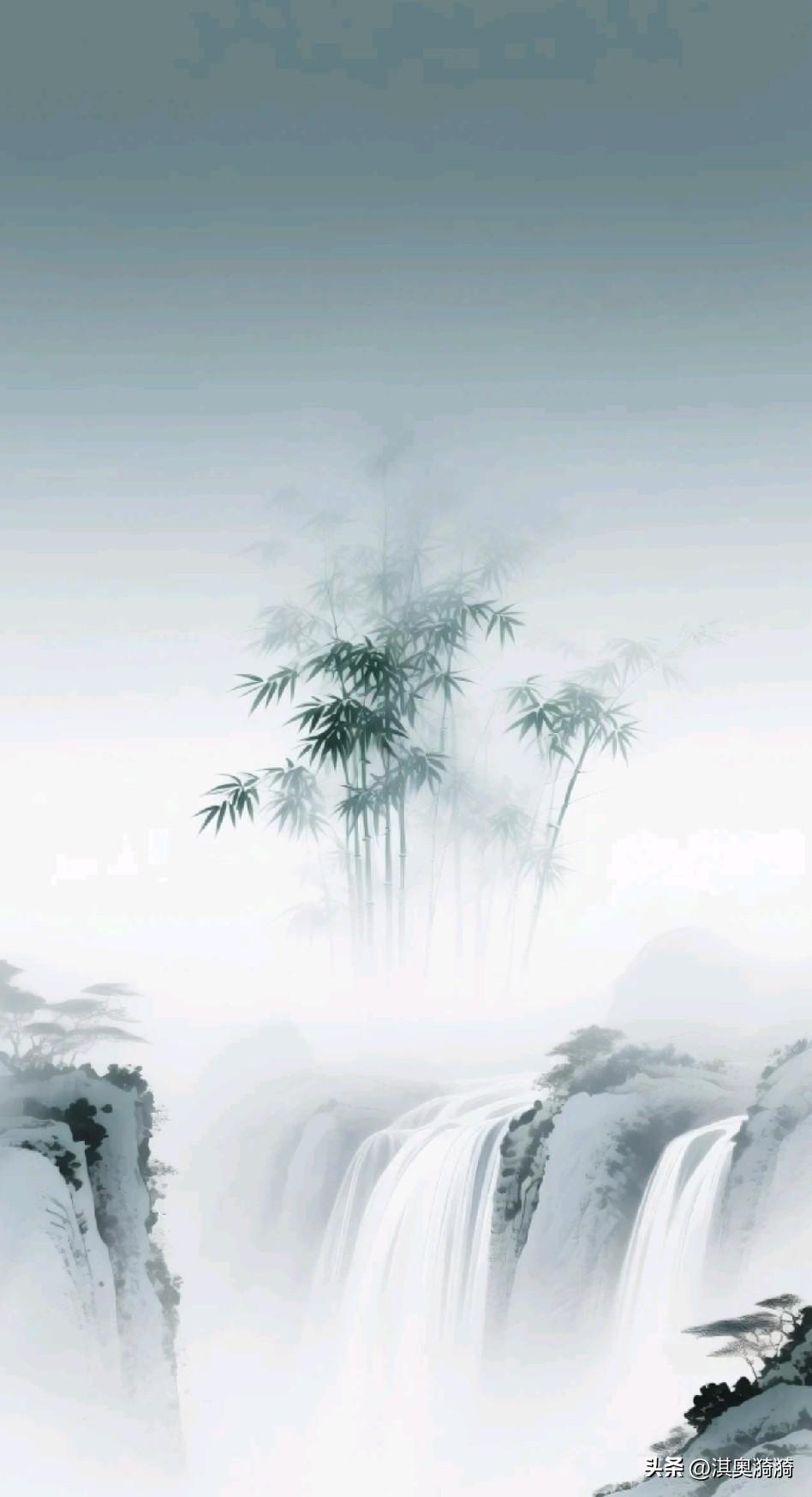 《观澜录》

木叶辞柯非有意，江潮赴壑岂无程
云开月现元非物，沤灭潭空本自平
偶