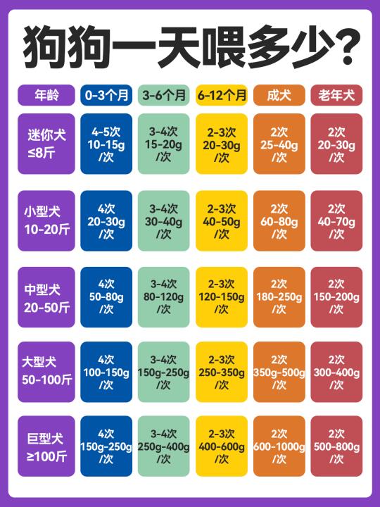 狗狗一天要吃多少狗粮❓ ❓ ❓