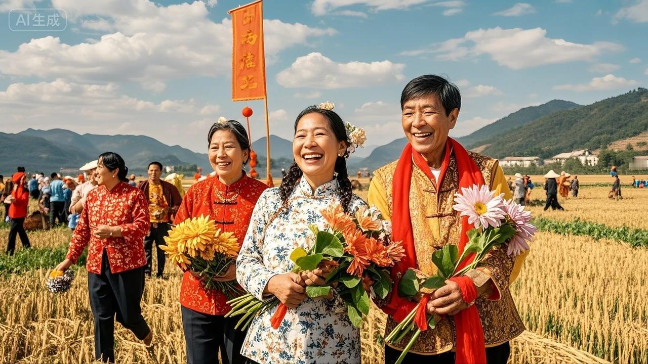 【万家灯火映山河，盛世华诞共欢歌——致全国人民的节日礼赞】

金秋十月，丹桂飘香