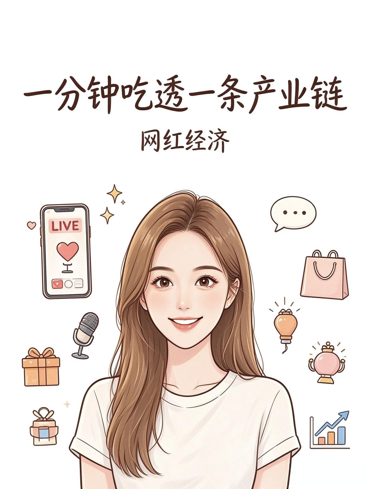 一分钟吃透网红经济整条产业链。从内容创作、账号运营，到直播带货、选品供应链，再到