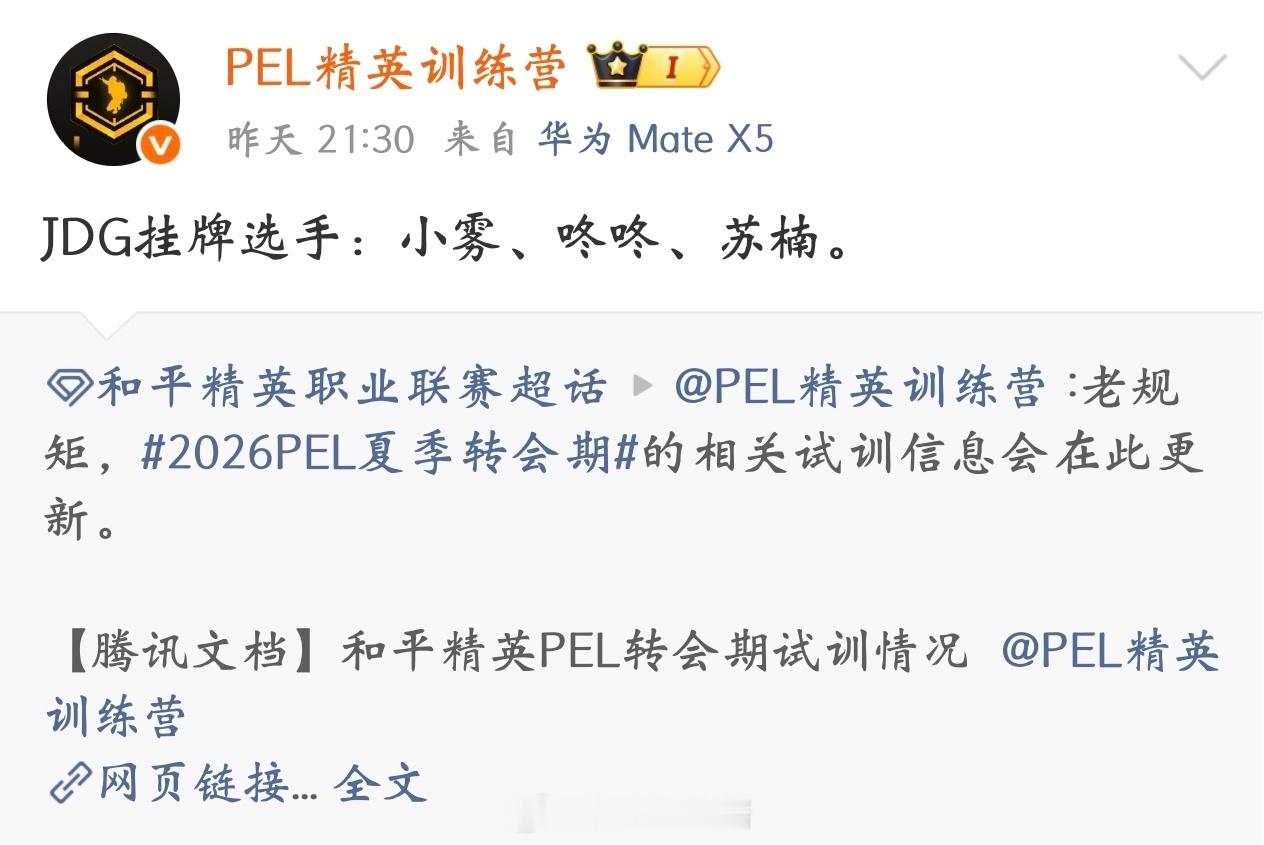 难道说JDG要补强啦，会不会给龙崽和公主都打包带走呢路路酱五一躺平计划pel五一