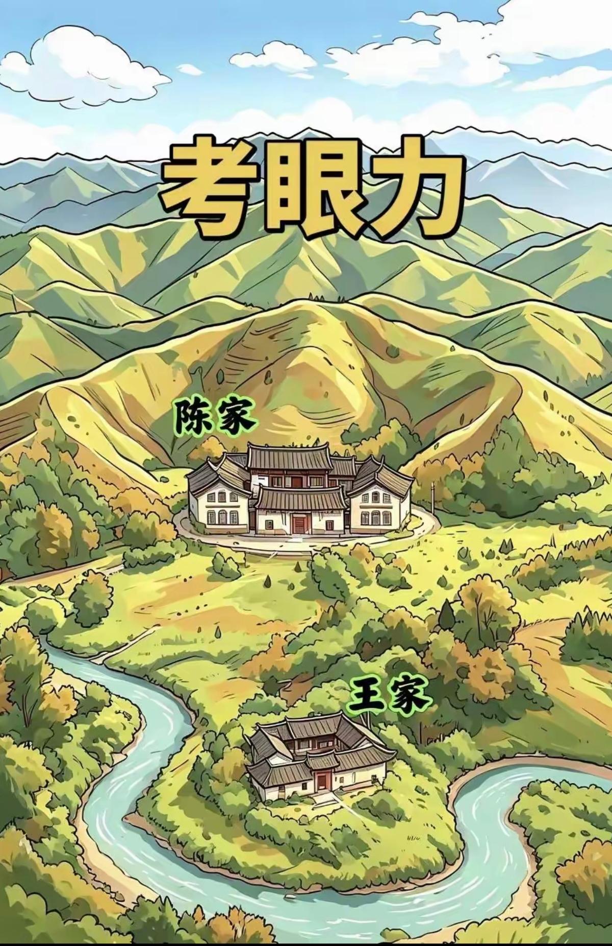 考眼力，哪一户地理位置好