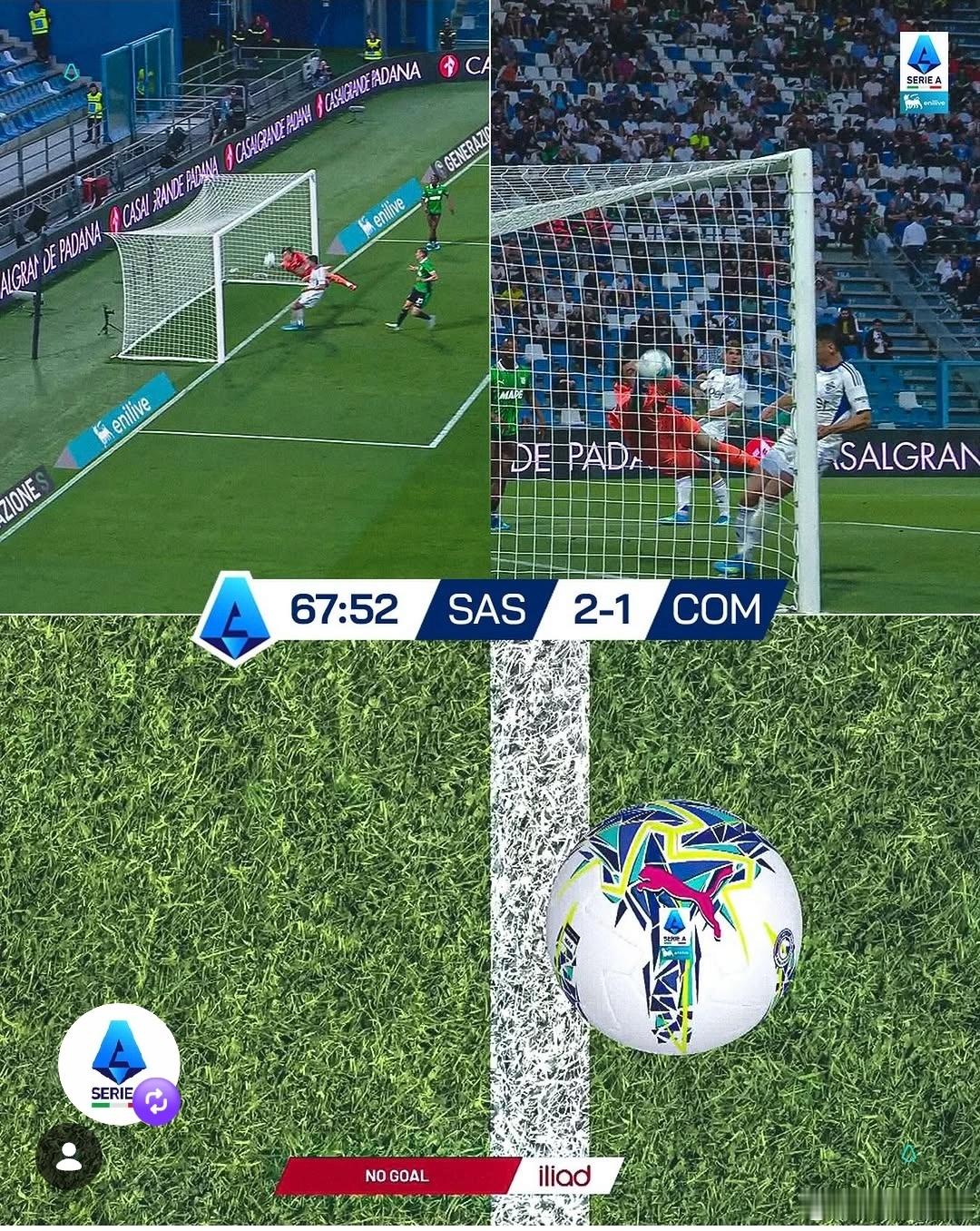 科莫两连败，三轮1分，米兰又喘了一大口气。科莫还有5场比赛，理论最高分是73分，