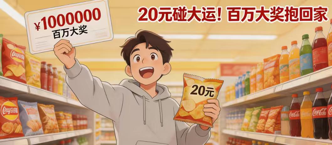 20元换100万！苏州小伙刮中“喜相逢”头奖：运气来了挡不住
“当时就想着下楼买