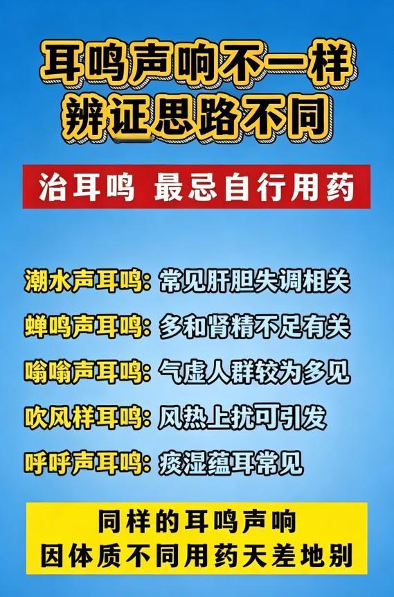 耳鸣声响不同，辨证思路大不一样