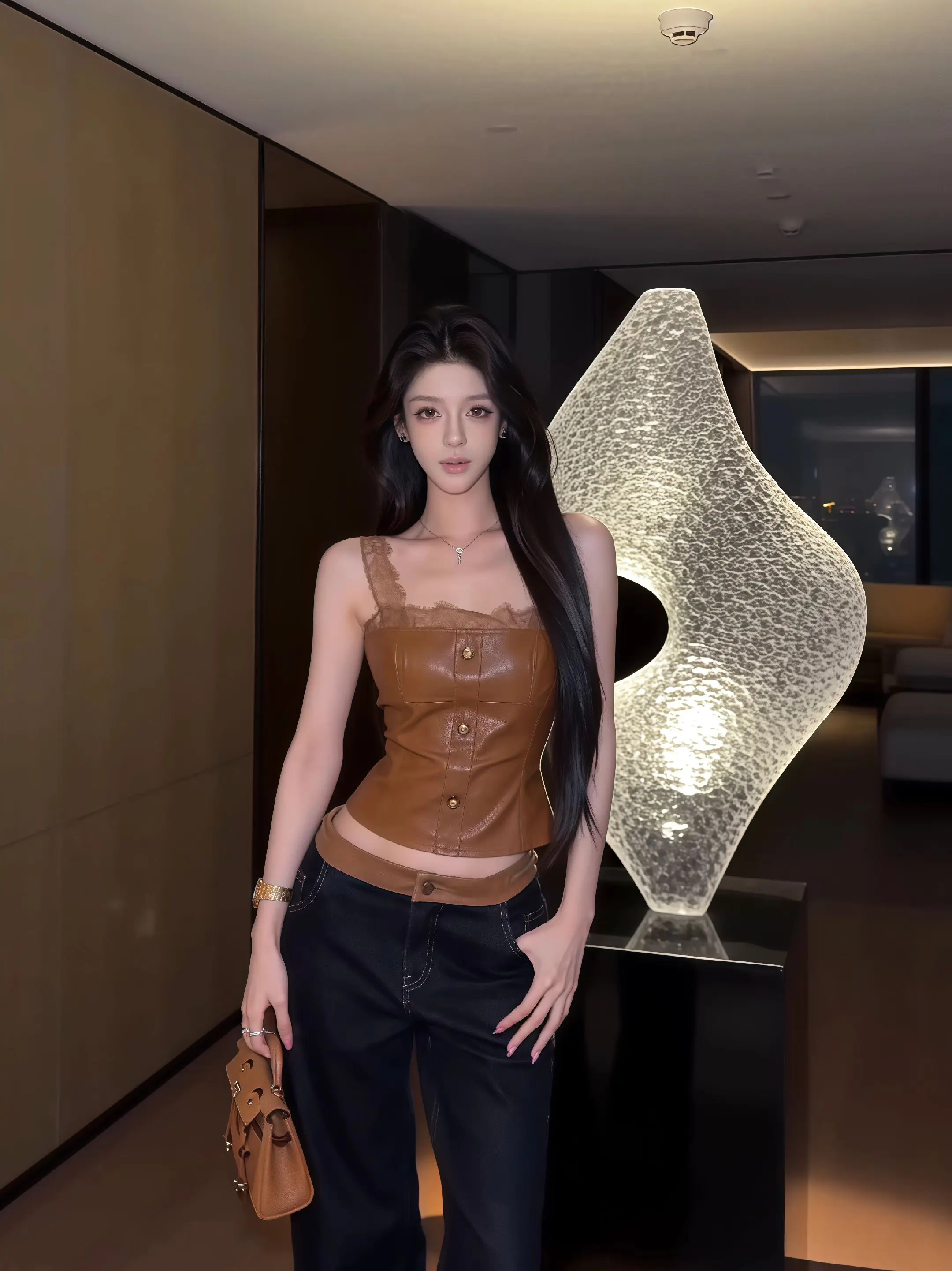 极简酷辣风 氛围感辣妹ootd
