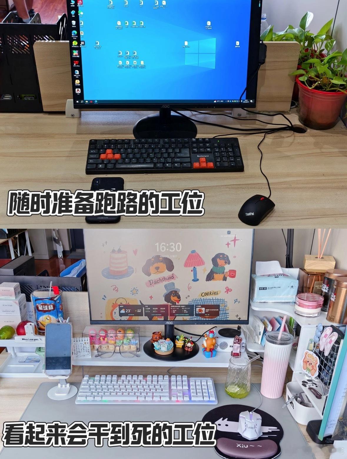 全公司最不会离职的人终于出现了很多人拿工位的装扮来判断你的工作状态，下边的哪个工