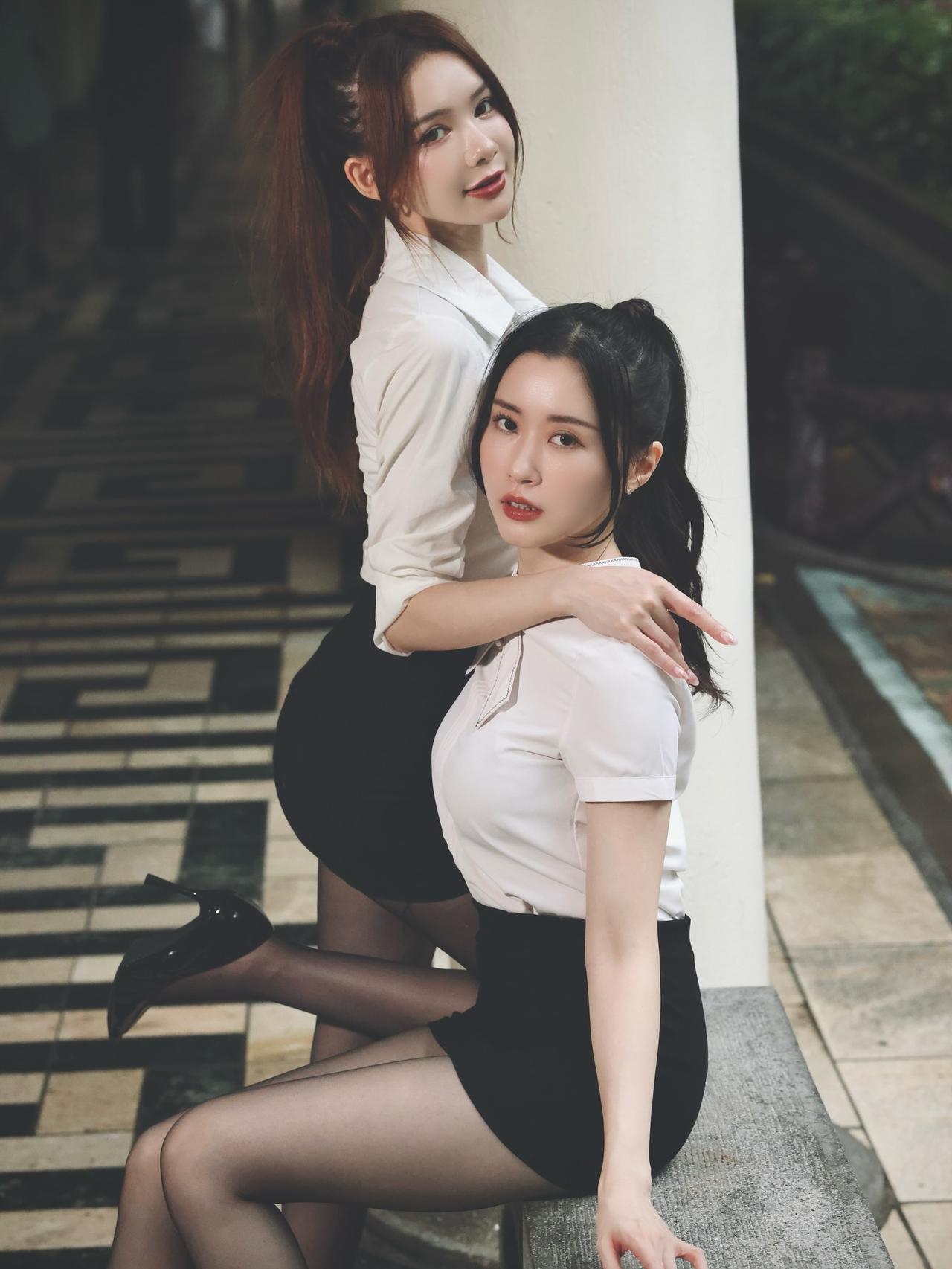 台妹闺密画报，双倍养眼！