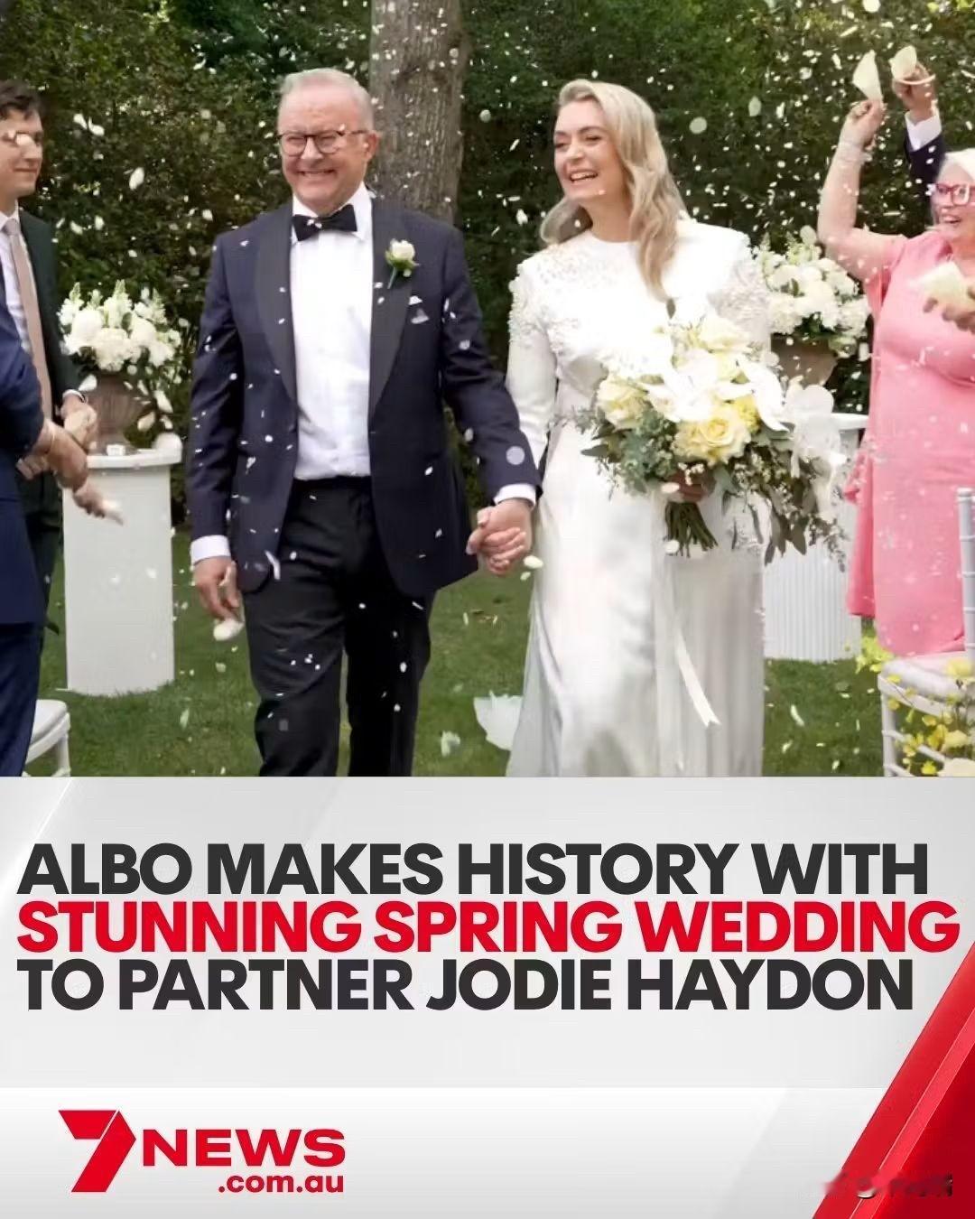 澳大利亚总理结婚了。

澳大利亚总理安东尼·阿尔巴尼斯成为首位在任期间结婚的澳大