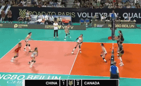 袁心玥重炮，帮助中国女排第4局25-22胜加拿大
北京时间9月20日，巴黎奥运女