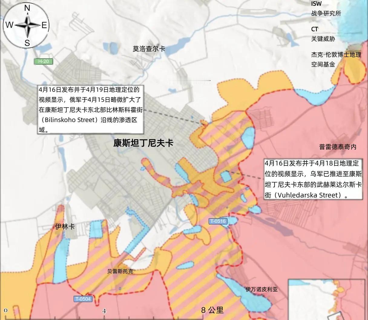 决战双子城之外围争夺：双方在康城反复争夺
 
在双子城北侧红利曼战区，俄军利用无