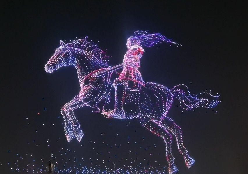 大同无人机秀！