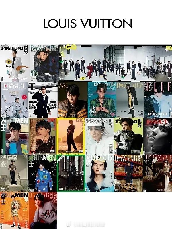 LV已经为龚俊推封20+封，2026年嘉人五月刊，五大刊准满，龚俊真是时尚综艺演