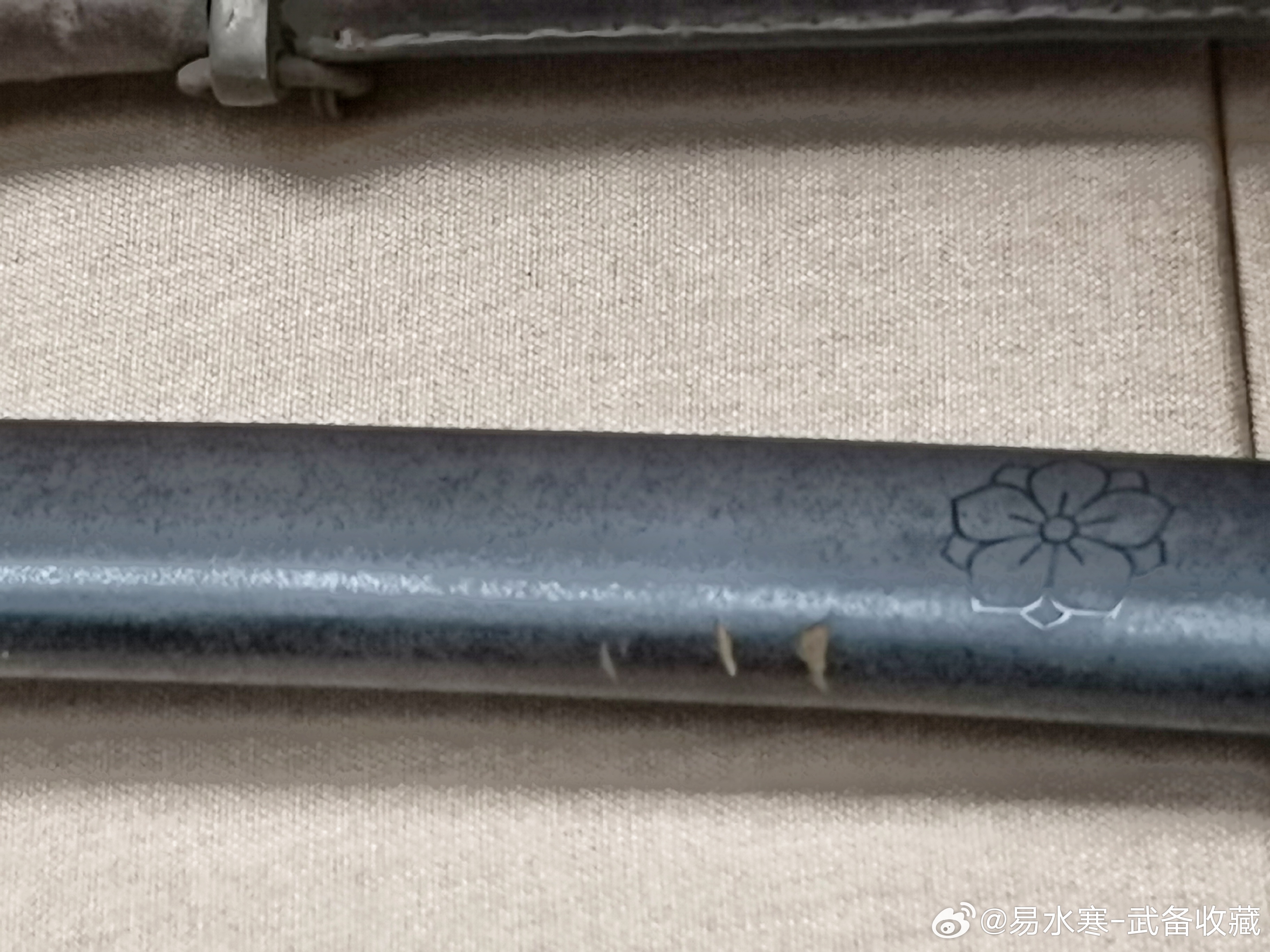 文物文物广东省博物馆的遗留武士刀         柄卷和目贯没了，每每看到这样的